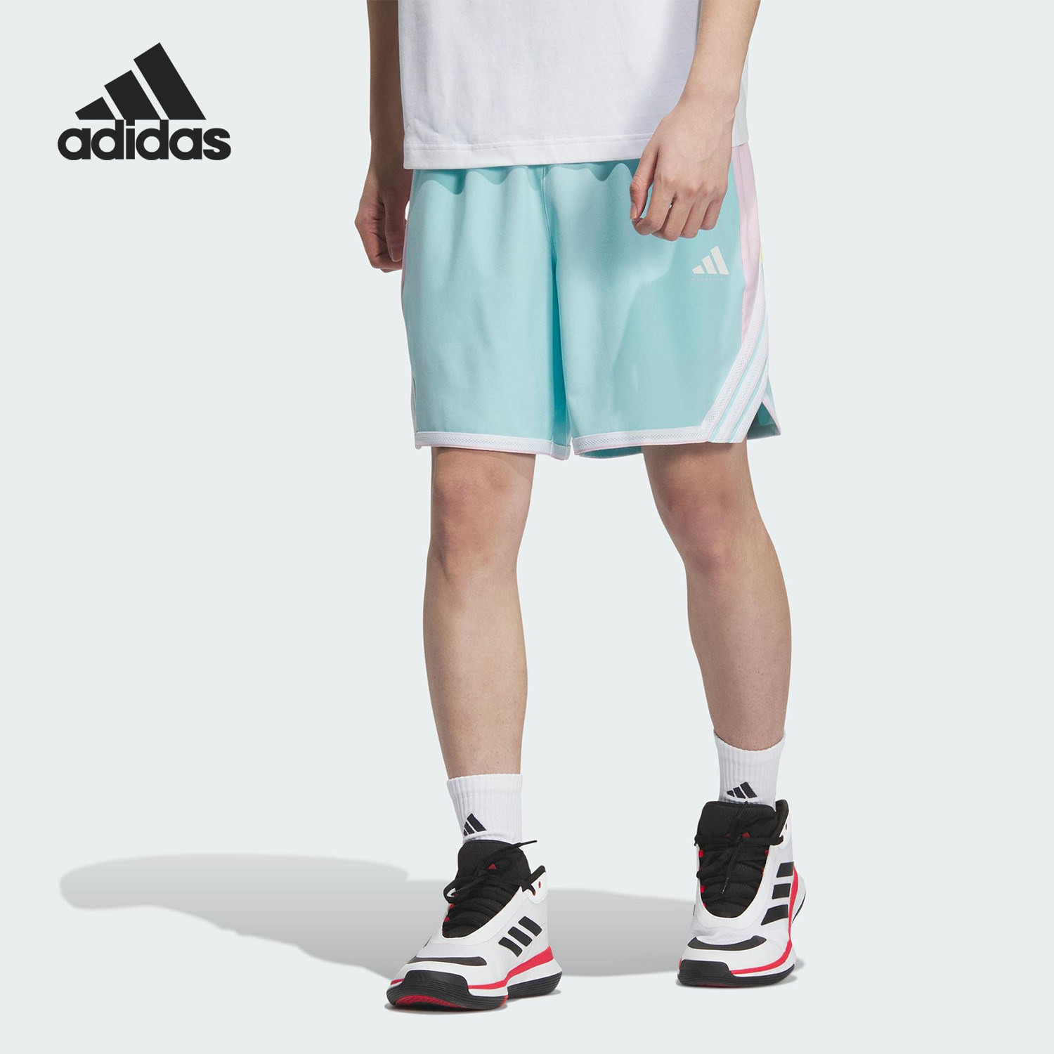 Adidas/阿迪达斯官方正品当季款男士宽松比赛运动短裤KE5918