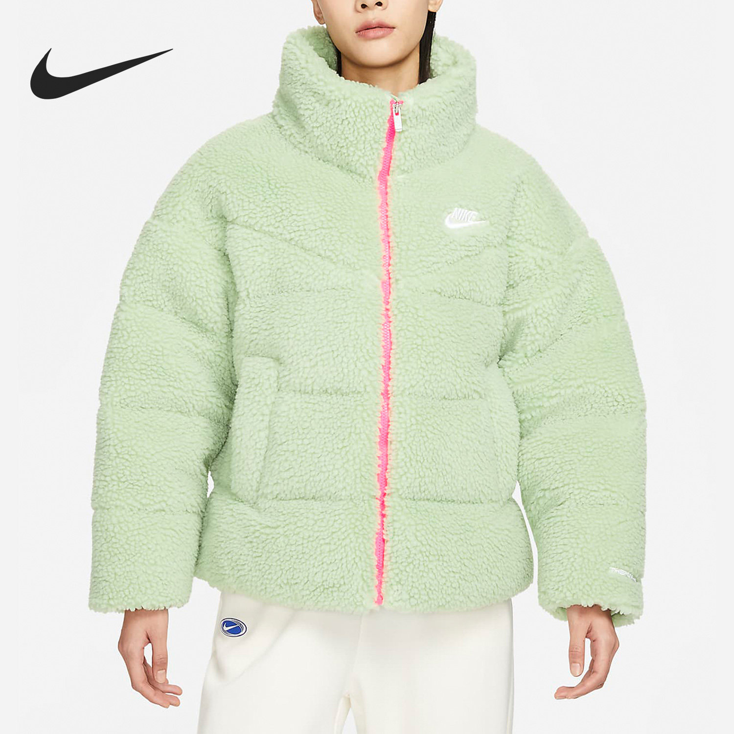 Nike/耐克官方正品冬季新款女子保暖立领羽绒服夹克DV6676-343