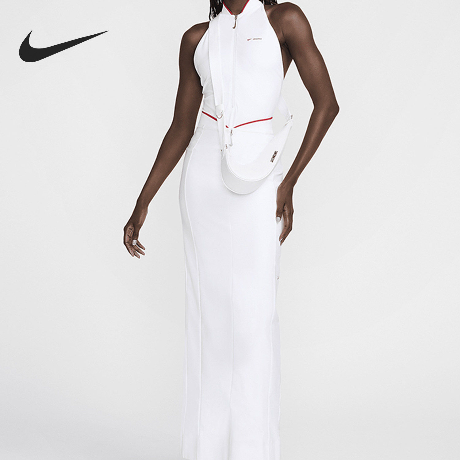 Nike/耐克官方正品x Jacquemus女士时尚高领口连体泳衣HF7810-100
