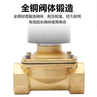 220V24V 室外常闭防水电磁阀水阀水管电磁控制阀开关4分6分1寸2寸