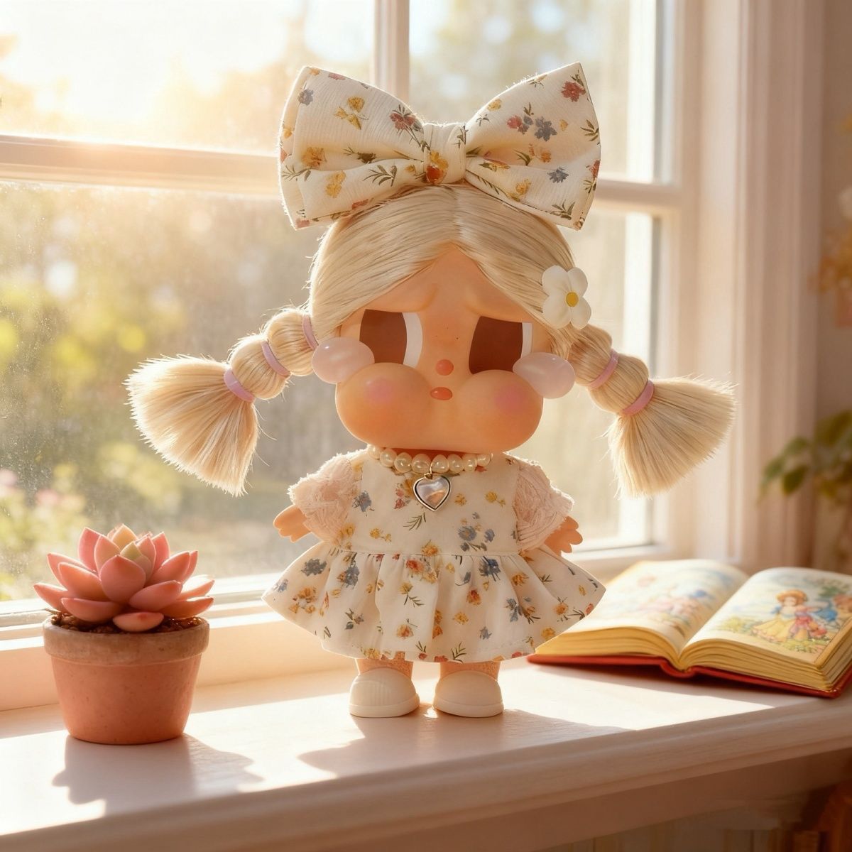 CRYBABY哭娃度假Vacation搪胶沙滩小憩现货碎花娃衣裙子项链着替