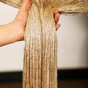 银丝线帘婚礼婚庆加密流苏门帘家用客厅隔断帘玄关装 韩式 饰帘子