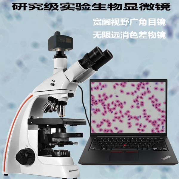 宝视德三目生物显微镜科研实验临床医学宠物医院水产养殖学生专业