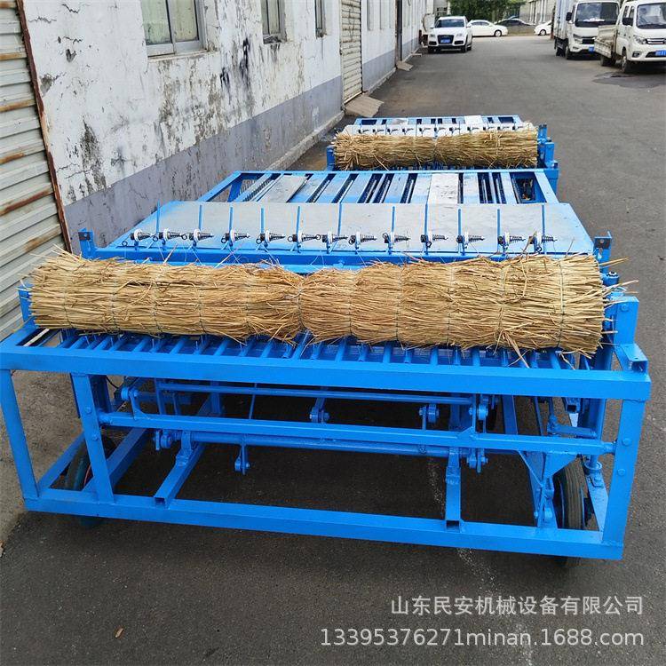 厚薄两用草帘编织机商用保温大棚草席机全自动切断电动蒲苇机