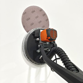 9寸网格墙面打植绒圆形干磨长杆腻子粉沙皮