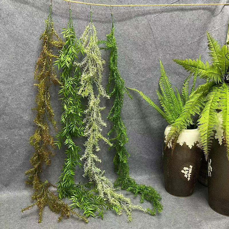 仿真绿植软草藤条桉树藤蔓婚庆装饰家居室内外挂壁绿色塑料假植物