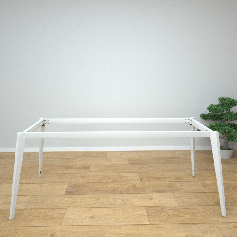 铁艺桌腿支架办公桌脚书桌岩板台架会议金属底座长桌子餐桌架定制