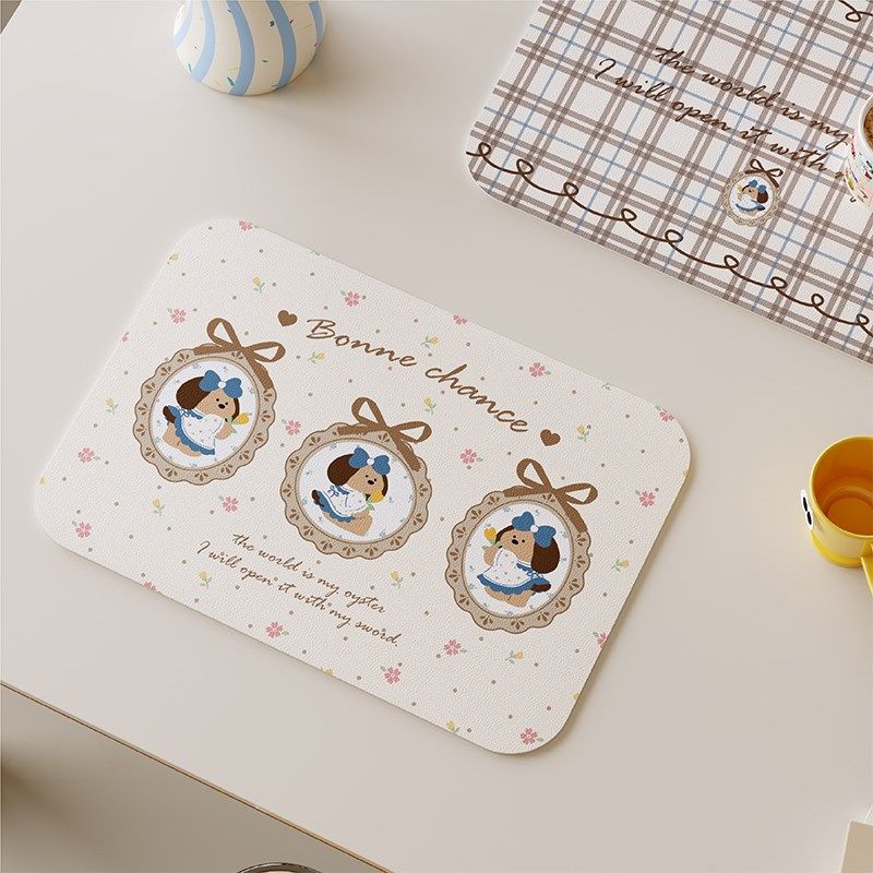 公小狗in风皮革西餐垫吧台桌垫防水防油易洗隔热餐桌垫杯垫,居家布艺,餐垫,淘宝优惠券,粉丝福利购,淘宝优惠卷