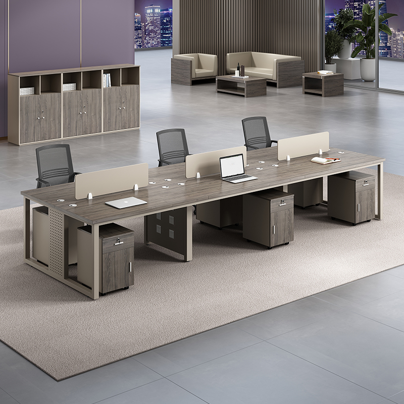 职员屏风卡位办公桌椅现代二四八人工位办公室财务桌子