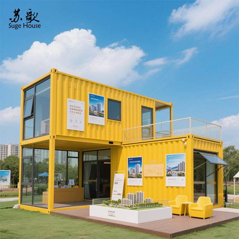 厂家直销二层钢结构集装箱阳光房改造户外临时性创意售楼部设计,基础建材,轻钢别墅,淘宝优惠券,粉丝福利购,淘宝优惠卷