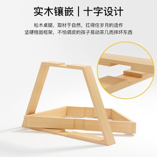 茶几小户型圆形小茶几实木桌腿茶几桌客厅创意小桌子