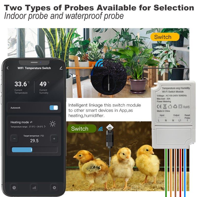 涂鸦温湿度感测器电量统计关灌溉鱼缸养殖自动化,电子/电工,智能环境系统,淘宝优惠券,粉丝福利购,淘宝优惠卷