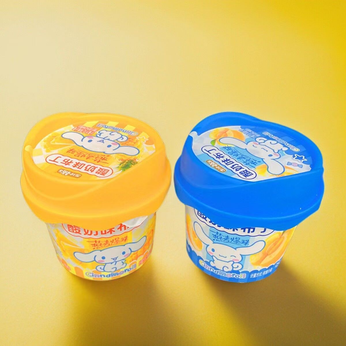 盐津铺子蒟蒻满分酸奶味布丁燕麦爆珠黄桃果粒含乳果冻儿童小零食