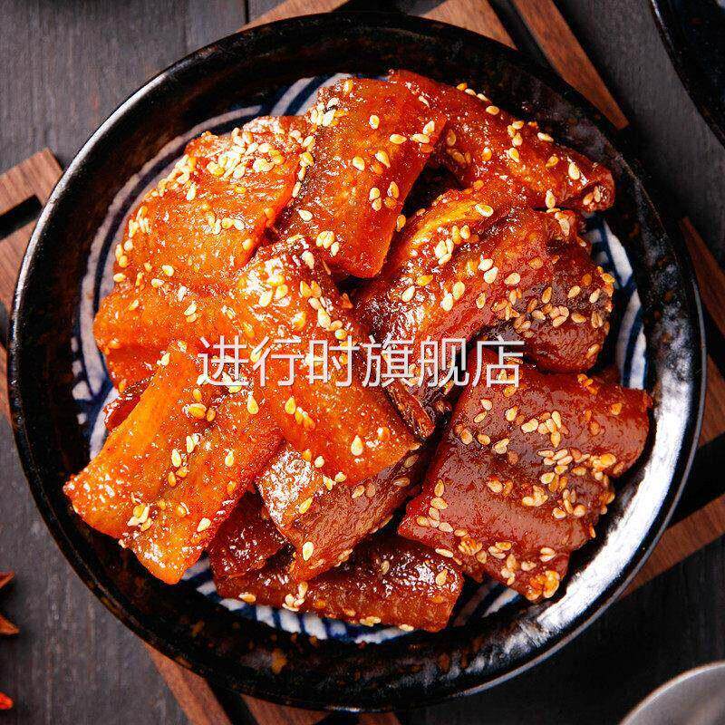 香辣鳗鱼块500g北海特产即食烤鳗鱼海味零食甜辣小鱼鳗鱼干 干鳗