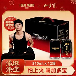 加多宝王嘉尔teamwangdesign新春联名限定凉茶植物饮料310ml礼盒