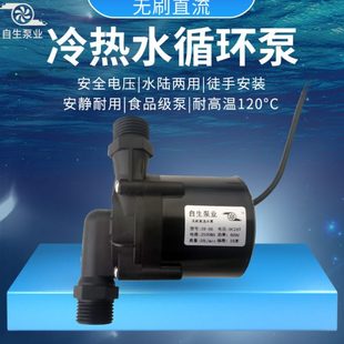 潜水抽水泵 12V24V无刷直流超静音耐高温耐腐蚀微型循环增压插管式