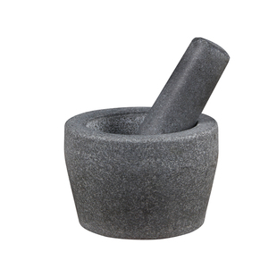 黑青石臼家用捣蒜器蒜臼子捣药罐研磨器碾压器蒜缸子杵蒜泥器窝子