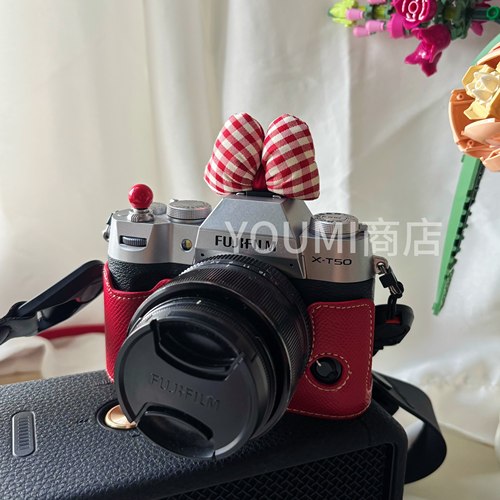 蝴蝶结相机热靴盖适用于富士尼康