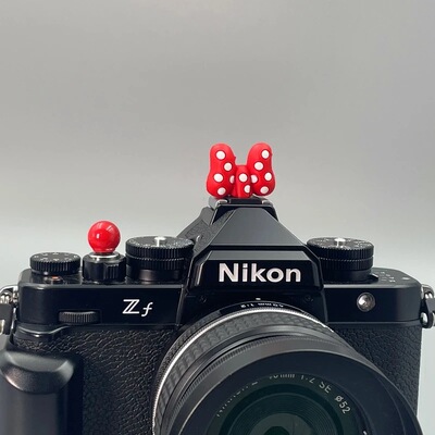 蝴蝶结相机热靴盖适用富士尼康