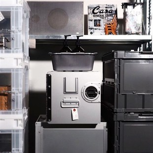 收纳柜 航空物品箱铝合金飞机家居收纳箱物品柜工业风可移动抽屉式