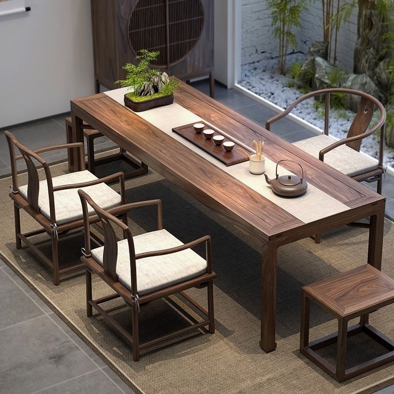 老榆木茶台实木茶桌休闲椅方凳 新泡茶桌椅家用,住宅家具,家用茶台/茶桌,淘宝优惠券,粉丝福利购,淘宝优惠卷