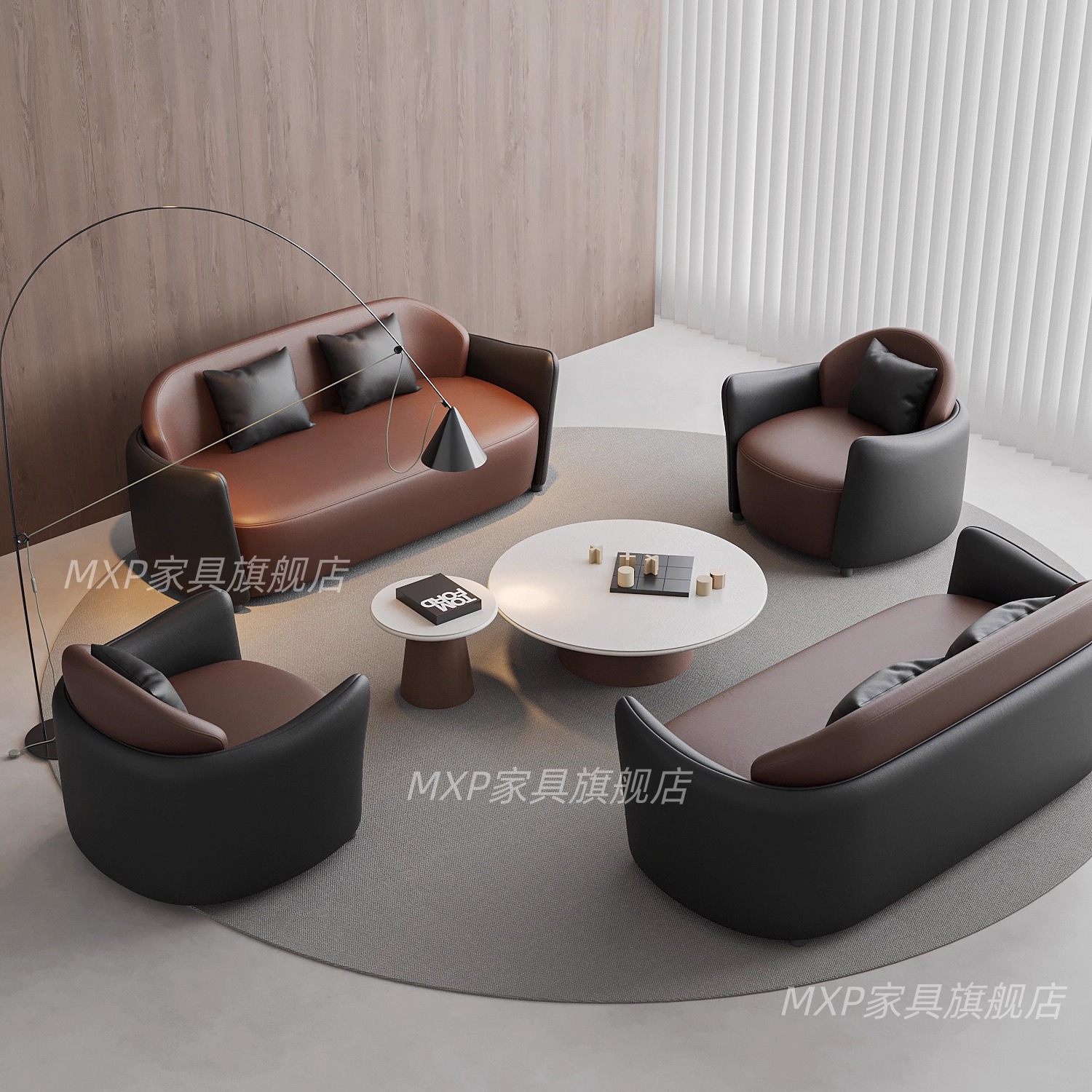 商务会客接待轻奢沙发