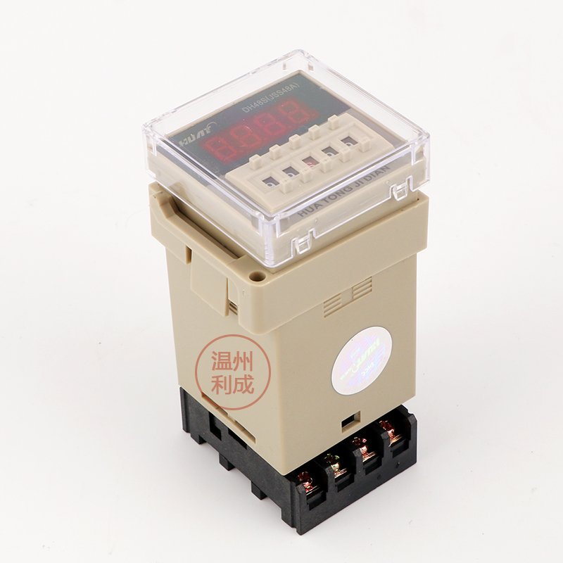 数显时间继电器DH48S-S 1Z 2Z 99H99M AC220V DC24V  带底座
