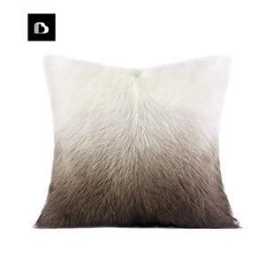 柏洛斯家居山羊毛绒渐变沙发靠枕抱枕客厅飘窗靠背垫床头靠垫