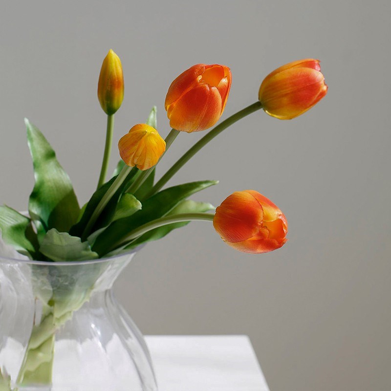 仿真绿植郁金香仿真花摆件家居装饰客厅桌面假植物假花日系花束