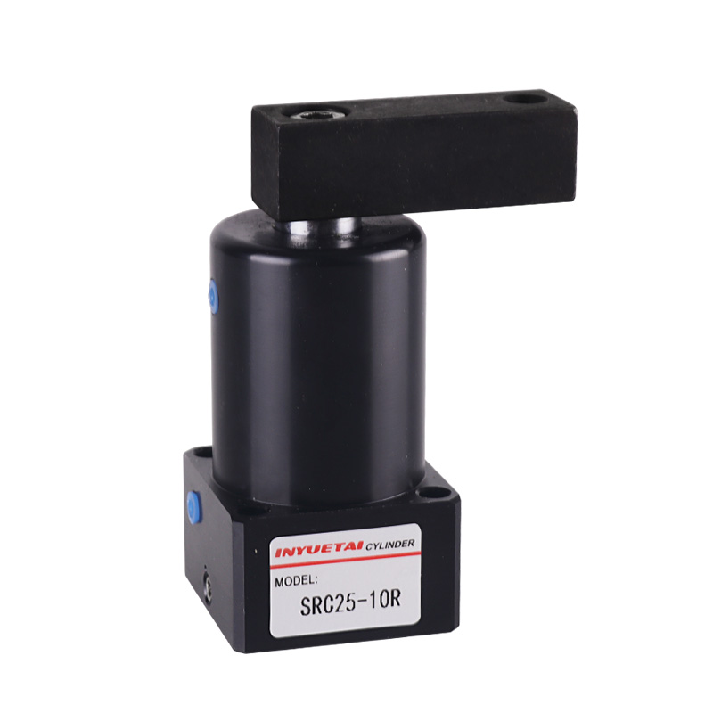 SRC气动活塞杆转角90度下压夹紧旋转气缸/2///-90L/R