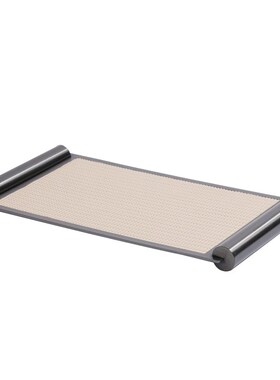 2023金属创意画卷托盘客厅茶几收纳盘摆件皮革置物盘售楼部软装盘