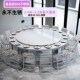 304不锈钢2.4米2.6米大圆桌家用商用户外酒店酒席2.8米超大餐桌