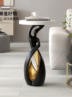 客厅大型艺术落地摆件高档电视柜旁沙发边几装饰高端大气乔迁礼物