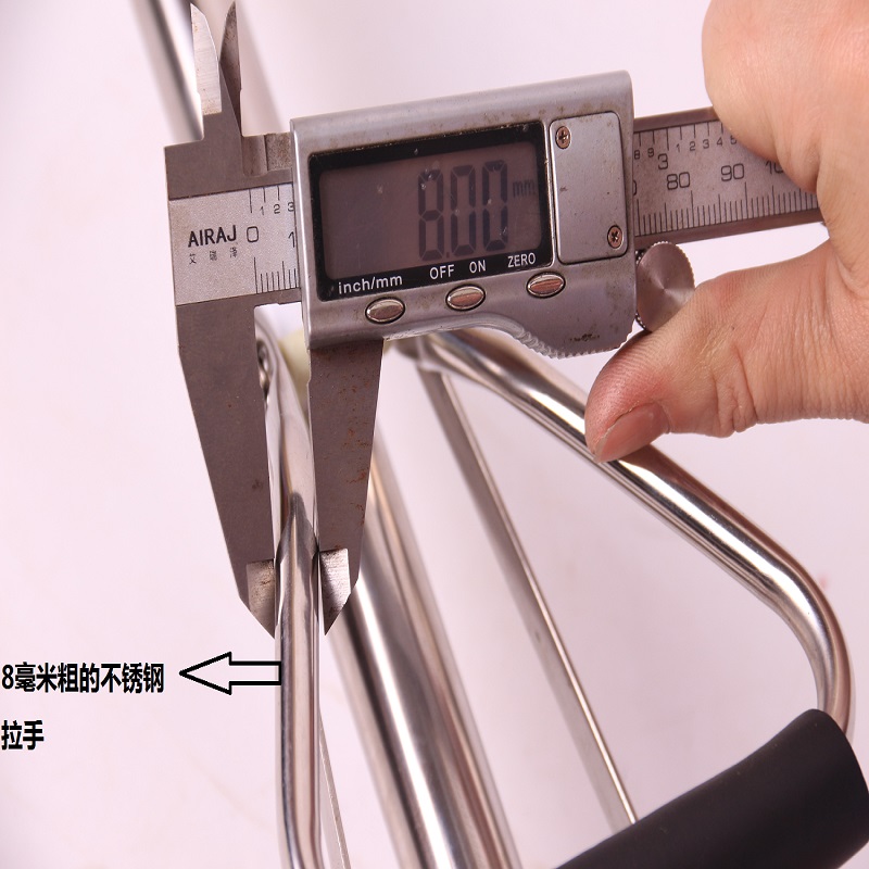 免手洗家用201304全不锈钢海绵头拖把加粗一体杆滚轮式墩布胶棉