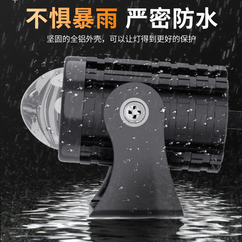 电动摩托车灯外置超亮12v60V三轮电瓶车强光LED大灯改装流氓射灯