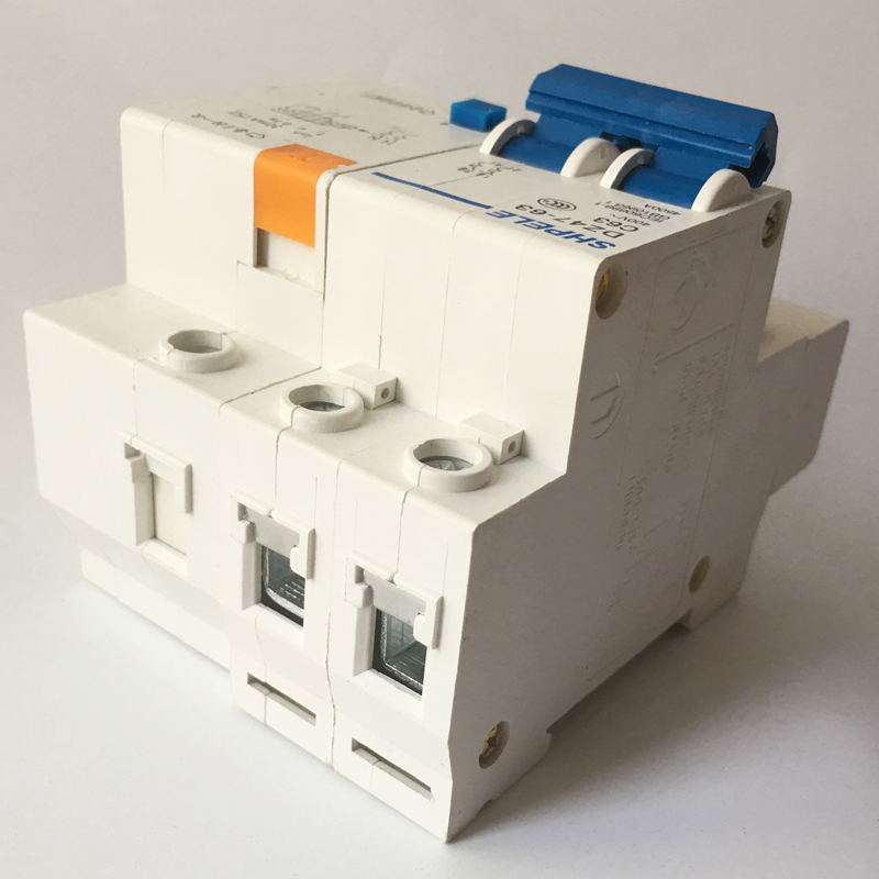 2P家用220V漏电开关DZ47LE63a空气开关带漏电保护大孔出线C45漏保