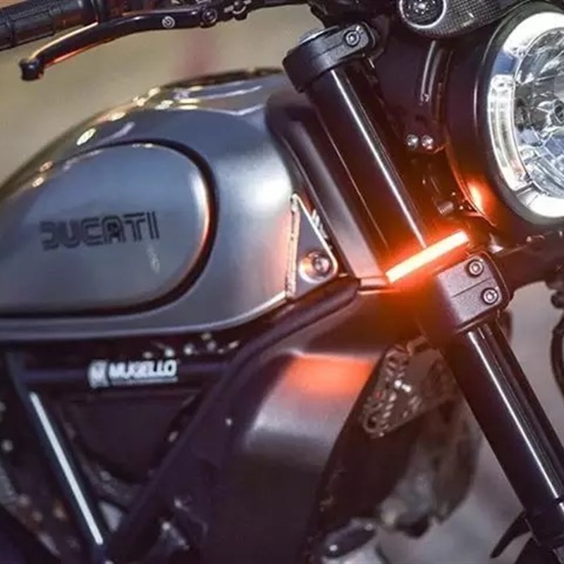 LED条形环形转向灯超亮摩托车改装LED转向灯灯条灯带通用鑫源龙嘉