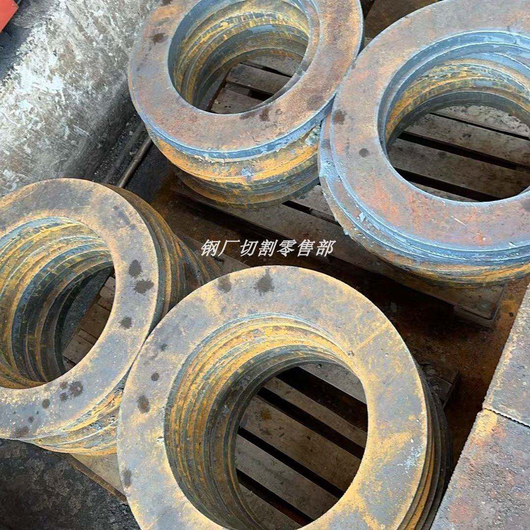 Q235B/Q355B钢板 特厚特宽激光切割 法兰长条按图加工附材质书