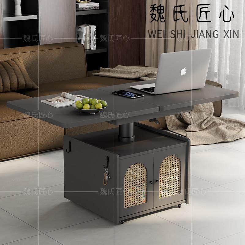 客厅移动茶几柜小户型升降桌子沙发边柜可折叠网红爆款家用边几柜,住宅家具,移动边几/推车,淘宝优惠券,粉丝福利购,淘宝优惠卷
