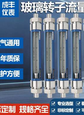G1050F气体浮子玻璃转子流量计接液材质304管道螺纹接头G1内丝