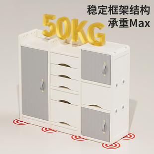 儿童玩具收纳层架多层o家用宝宝衣柜置物架婴儿喂养台收纳柜储物