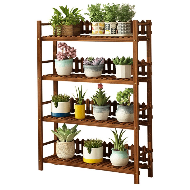 阳台花架子防腐室内多层实木客厅置物盆栽绿萝多肉现代落地式
