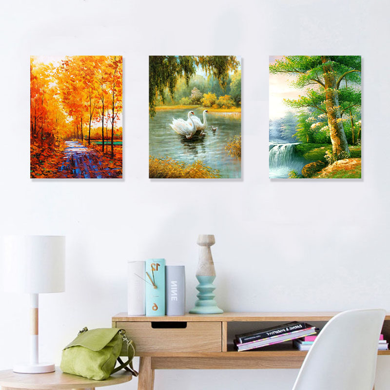 楼梯间装饰画走廊过道挂画饭店包厢壁画田园风景卧室床头墙画,家居饰品,现代装饰画,淘宝优惠券,粉丝福利购,淘宝优惠卷