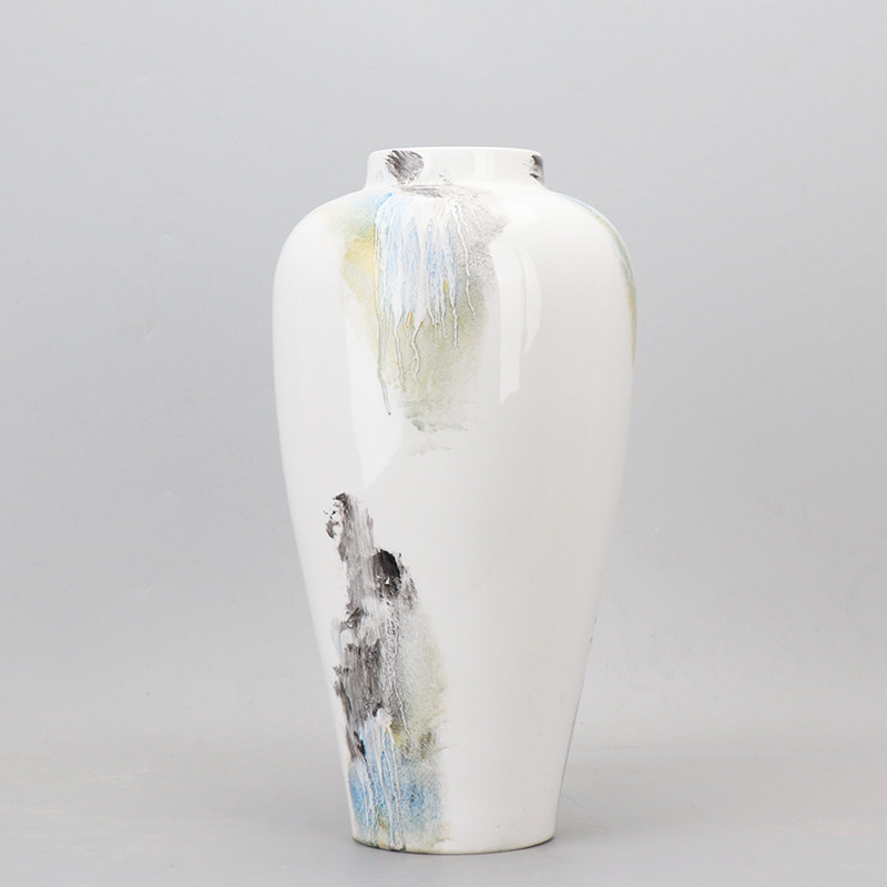 现代新创意手绘陶瓷瓶样板房间电视酒柜玄关软装饰品,家居饰品,装饰摆件,淘宝优惠券,粉丝福利购,淘宝优惠卷