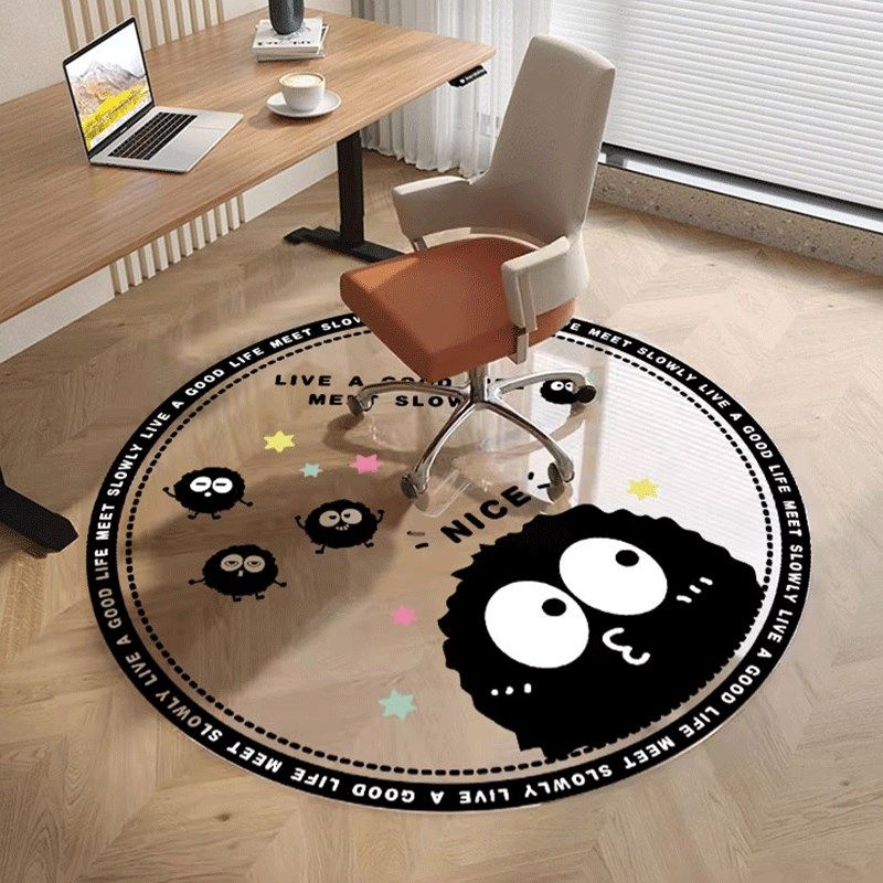 圆形软玻璃地垫学习桌书桌下转椅地毯擦洗防水地板保护垫子,居家布艺,转椅地垫,淘宝优惠券,粉丝福利购,淘宝优惠卷
