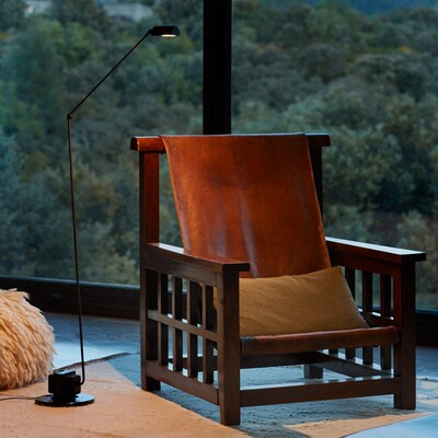 意大利luin Dhin落地灯调光设计师中古卧室床头客厅摇臂书房