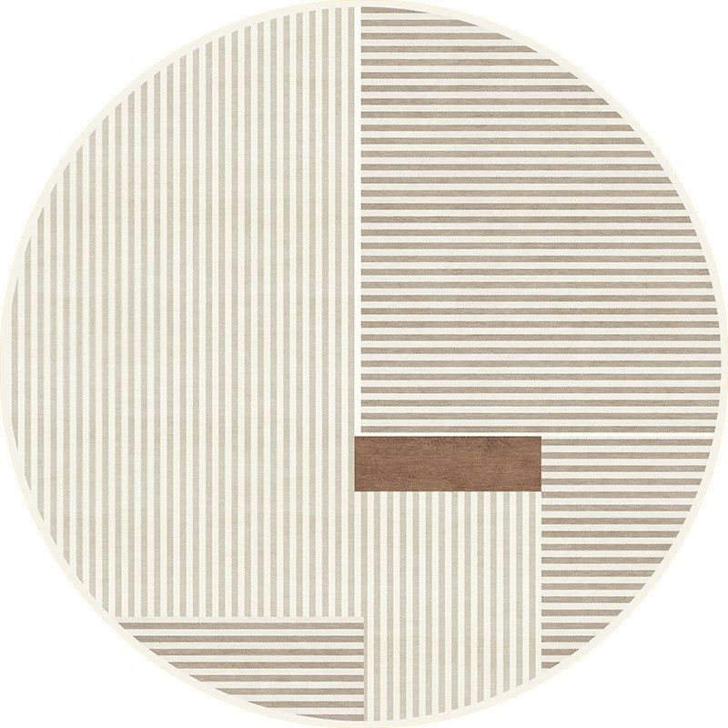 圆形免洗客厅地毯圈绒现代奶油色玄关卧室床边毯防滑地垫全铺,居家布艺,地毯,淘宝优惠券,粉丝福利购,淘宝优惠卷