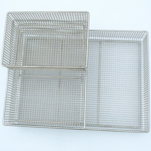 医院手术室供应中心洗筐器械消毒网蓝框包布皱纹纸打包篮