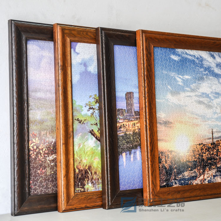 拼图相框1000片djp拼图框架裱框75拼图画框0片000块定制
