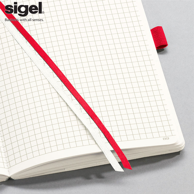 德国进口sigel CONCEPTUM黑色竖纹软封A5 B5 A4商务会议记录本笔
